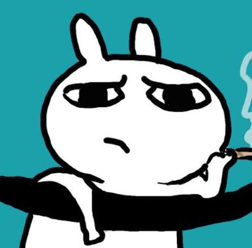 萌兔吃瓜头像可爱,可爱指数爆表！